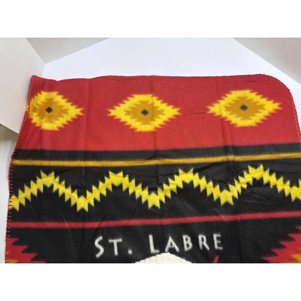 NWOT St Labre Indian School Blanket Southwest Aztec Native Throw Fleece 49